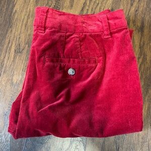 Pendleton | Red Corduroy Slim Leg Pants - Size 4 Mid Rise Stretch
